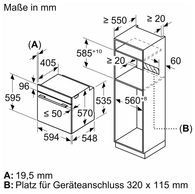Backofen-Set groß AutoClean mit autarkem 79,2 cm Induktions Kochfeld HBDMATTK01 (HBA4340B3 + PVW89BHC1E) 