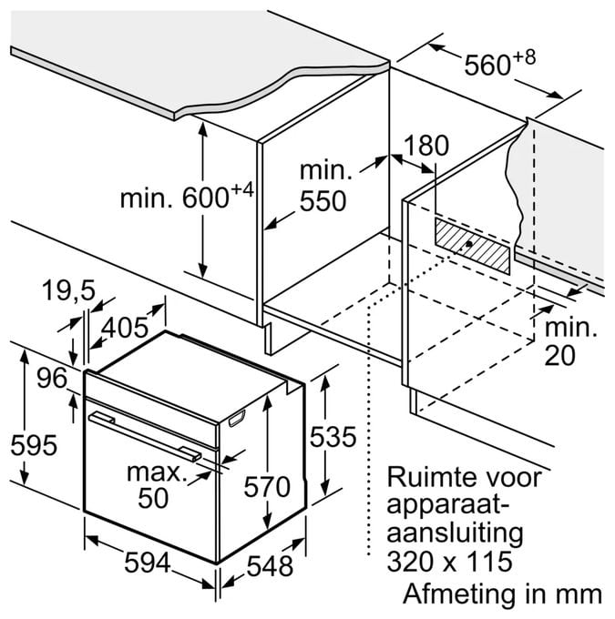 Backofen-Set groß AutoClean mit autarkem 80 cm Induktions Kochfeld HBDPROTEC3 (HBG4790B3 + PVW890HC1E) 