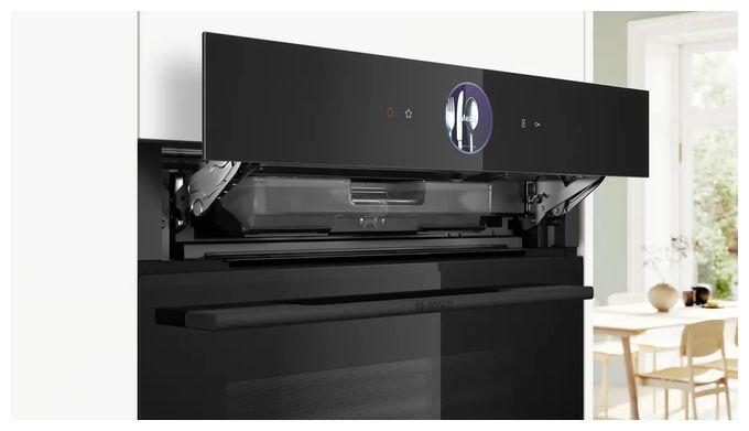 Einbaubackofen groß Dampfgaren AutoClean (Schwarz) Serie 8 HRG976NB1 