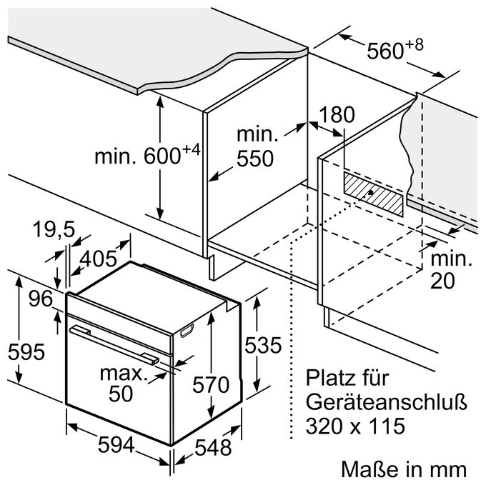 Einbaubackofen groß Serie 2 HBA510BA3 