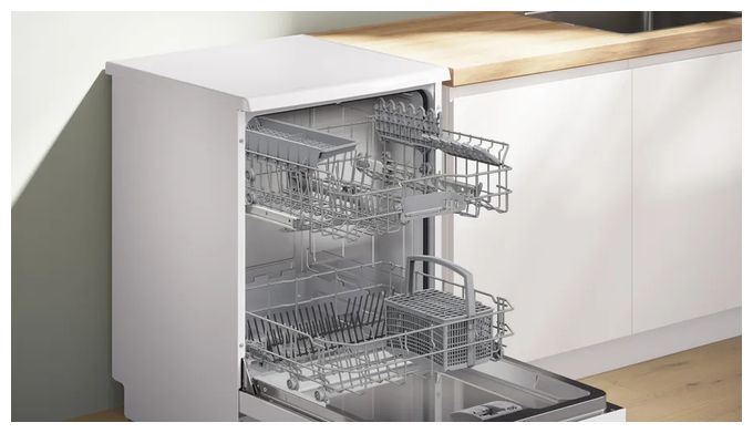 60 cm Geschirrspüler freistehend Leise 13 Maßgedecke aquaStop Funktion Serie 2 SMS2ITW09E 