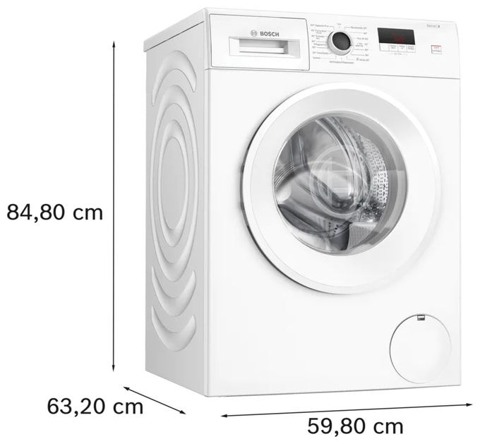7 kg Frontlader Waschmaschine 1400 U/min aquaStop Funktion Serie 2 WGE02420 
