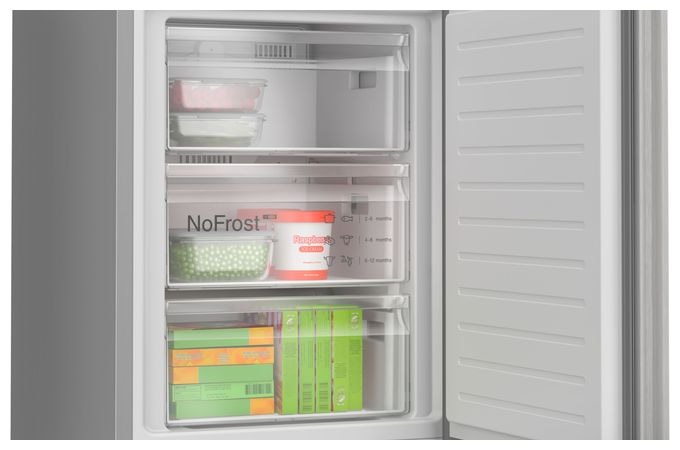 260 l / 103 l Kühl-Gefrierkombi freistehend NoFrost 112 kWh Jahr  Serie 4 KGN392LAG (Metallisch) 