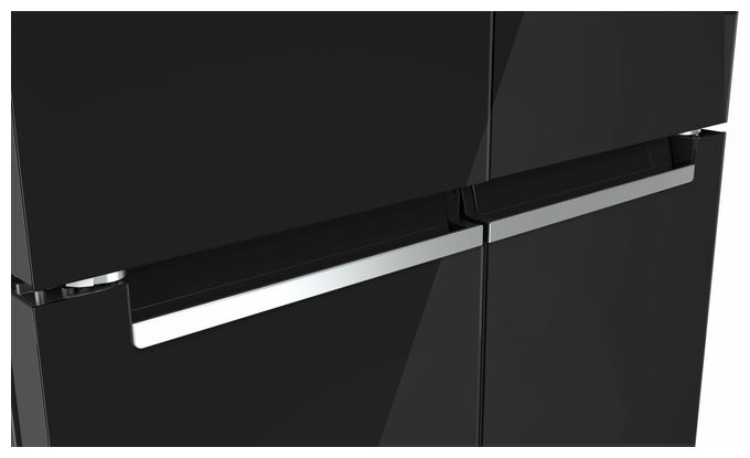 Side-by-Side Kühl-/ Gefrierkombination 324 l / 223 l 322 kWh NoFrost 1895 mm x 855 mm  Serie 4 KMC85LBEA (Schwarz) 