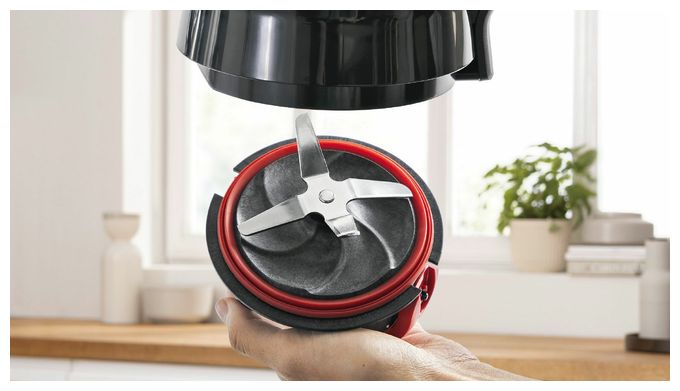 1,5 l Standmixer 2 Geschwindigkeiten 1200 W  Serie 4 MMB6177S VitaPower (Schwarz, Silber) 