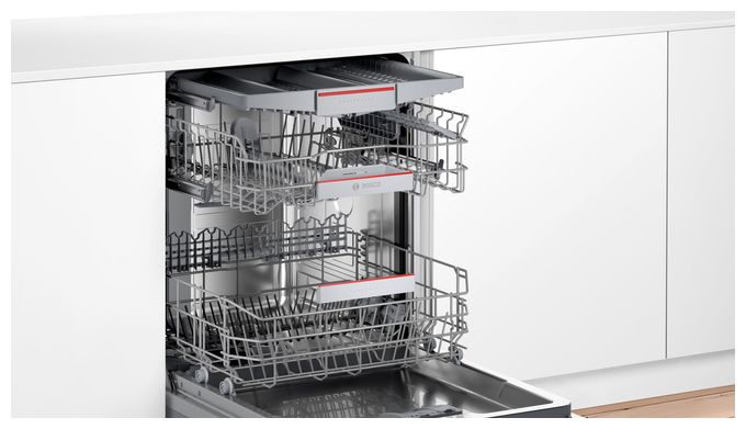 60 cm Geschirrspüler vollintegriert (ohne Front) Sehr leise 14 Maßgedecke aquaStop Funktion Heat exchanger/Drying assistant Serie 4 SMV4ECX28E 