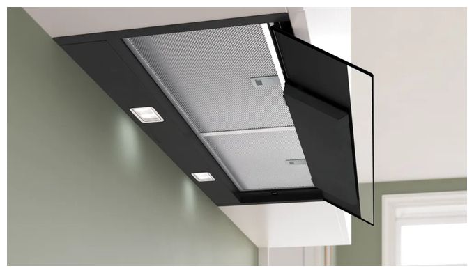 Abluft/Umluft Dunstabzugshaube/Esse Einbau 90 cm (Schwarz) Serie 6 DBB97DP60 