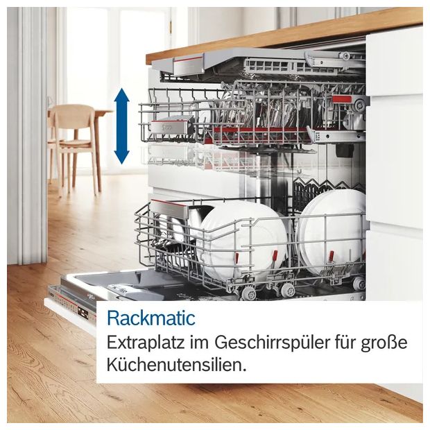 60 cm Geschirrspüler vollintegriert (ohne Front) Sehr leise 14 Maßgedecke aquaStop Funktion Zeolithe Serie 8 SBD8TCX04E 