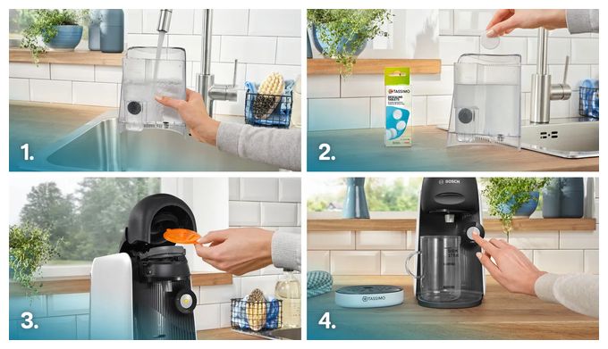 Kaffeekapsel Maschine  TAS1640 Tassimo Finesse Classic (Schwarz, Weiß) 
