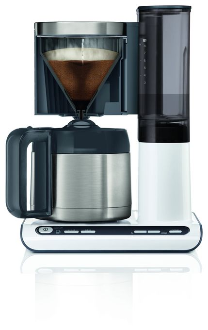 8 Tassen Thermo Filterkaffeemaschine 1,1 l  TKA8A681 Styline (Edelstahl, Weiß) 