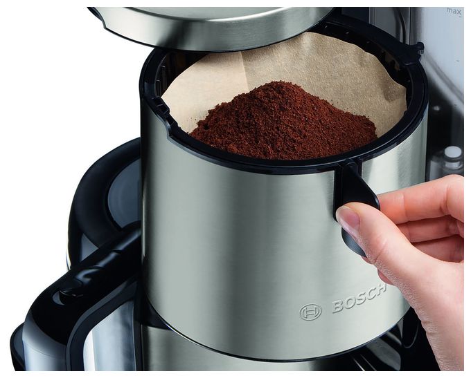 8 Tassen Thermo Filterkaffeemaschine 1,1 l  TKA8A683 Styline (Schwarz, Edelstahl) 