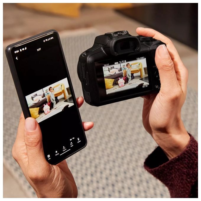 MILC 7,5 cm Wlan Bluetooth EOS R100 Kit 
