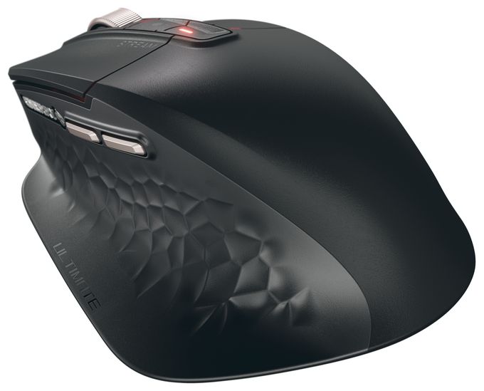 LED Heimbüro Tastatur USB + RF Wireless + Bluetooth 2.4 GHz  Stream Desktop Ultimate (Schwarz) 