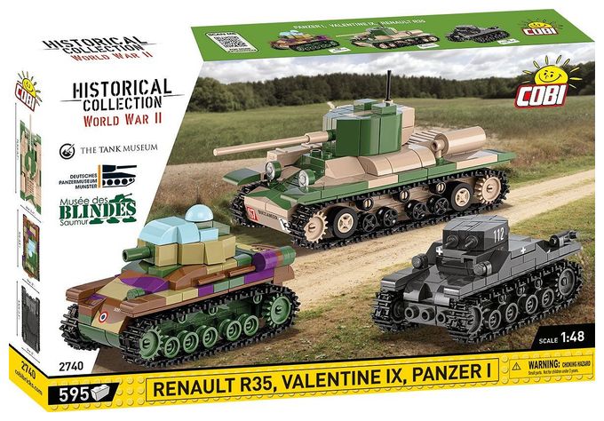 Renault R35 - Valentine IX - Panzer I 