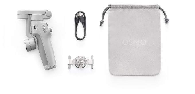 Stativ Gimbal für Smartphone faltbar Bluetooth  Osmo Mobile 7 Gimbal-Stabilisator (Weiß) 