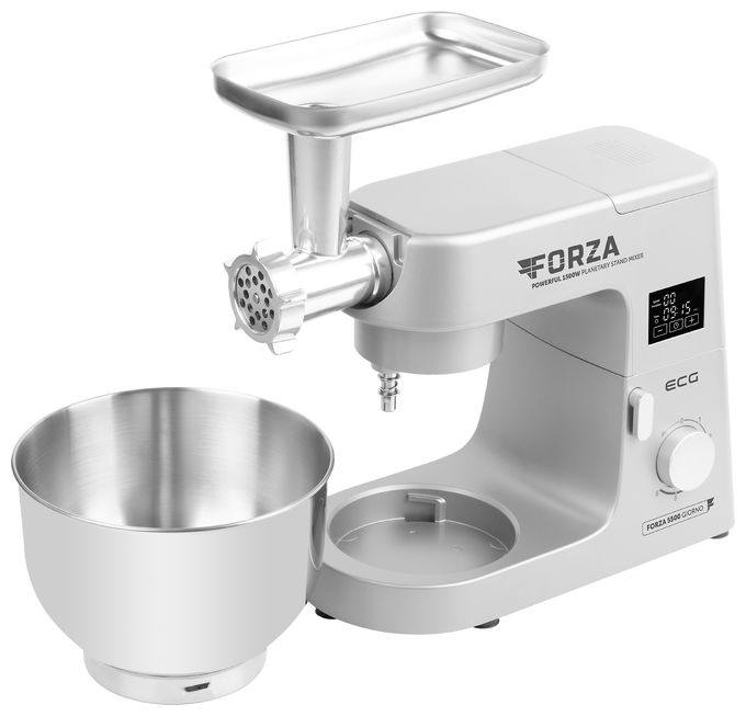 1500 W Küchenmaschine 6,5 l (Metallisch, Edelstahl) Forza 5500 