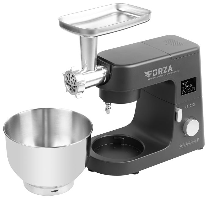 1500 W Küchenmaschine 6,5 l  Forza 5500 (Schwarz, Edelstahl) 