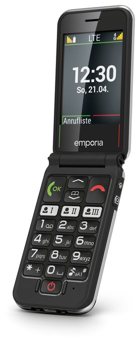 4G Smartphone 7,11 cm (2.8 Zoll) 2 MP Single SIM  Joy V228 Seniorenhandy (Schwarz) 