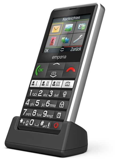 4G Smartphone 5,87 cm (2.31 Zoll) 2 MP Single SIM  Pure V76 (Schwarz) 
