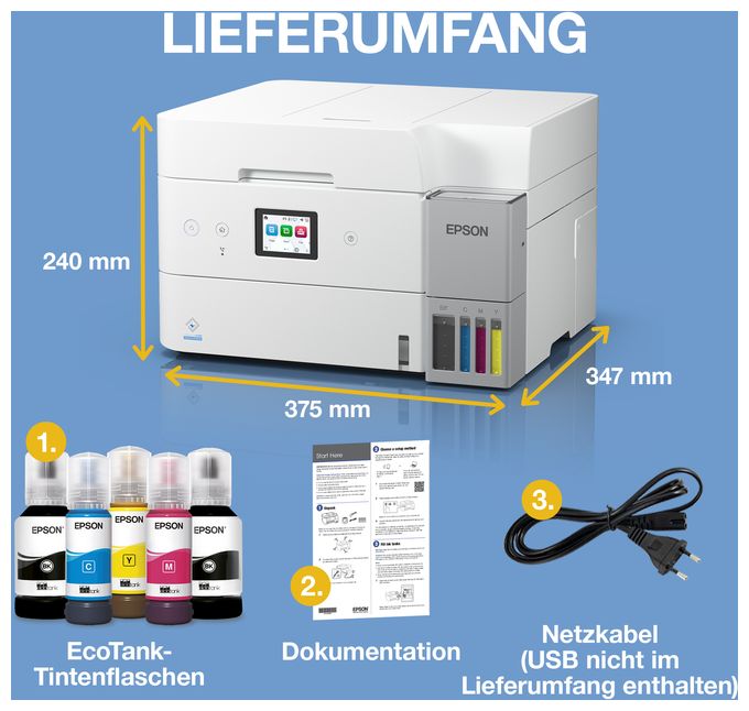All in One A4 Tintenstrahl Drucker 4800 x 1200 DPI EcoTank ET-2851 