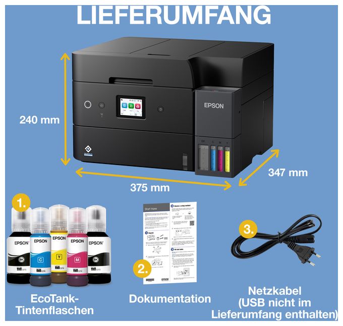 All in One A4 Tintenstrahl Drucker 4800 x 1200 DPI EcoTank ET-4951 