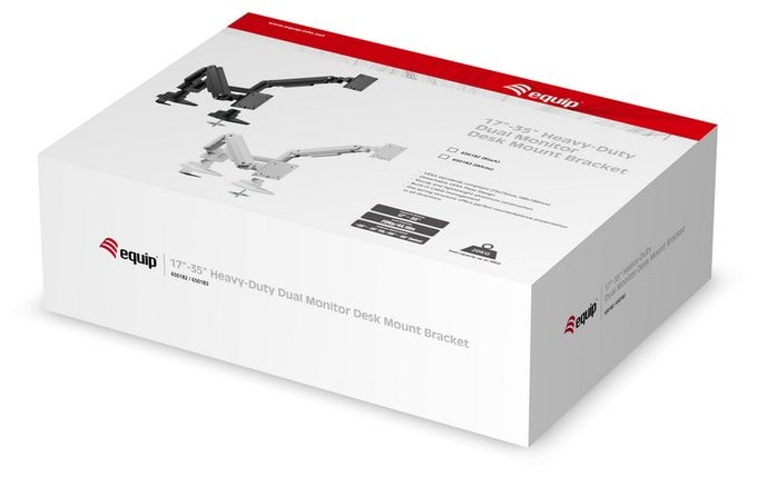 17"-49" Schwerlast-Monitor-Schreibtischhalterung, Weiß 