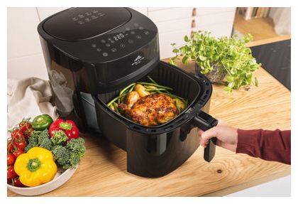 Doppel Heißluftfritteuse 7,2 l 1800 W  Fritta Digi (Schwarz) 