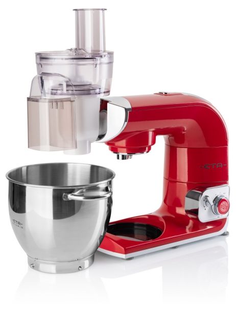 1200 W Küchenmaschine 5,5 l  Gratus Storio (Rot, Edelstahl) 