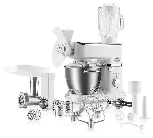1000 W Küchenmaschine 4,5 l  Gratussino Maxo II (Edelstahl, Weiß) 