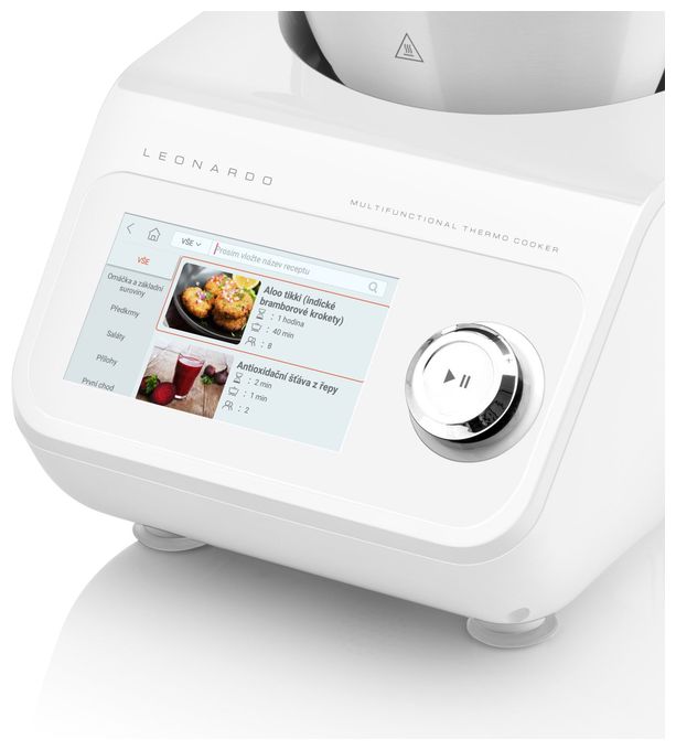 Küchenmaschine 3,5 l mit Waage  Leonardo (Weiß, Grau) 