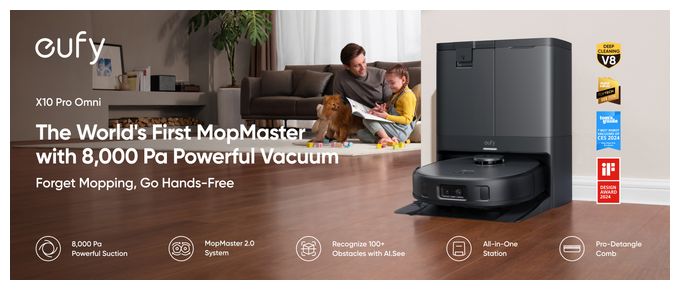 Saugroboter nass/trocken 8000 Pascal Leistung  X10 Pro Omni (Schwarz) 