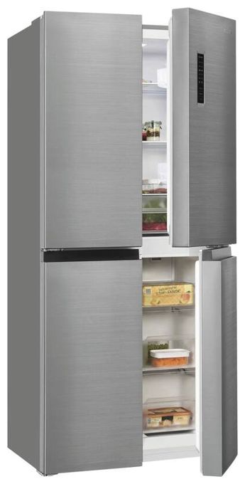 Side-by-Side Kühl-/ Gefrierkombination 237 l / 135 l 210 kWh NoFrost 1800 mm x 790 mm  MD365-125-040D (Schwarz, Edelstahl) 