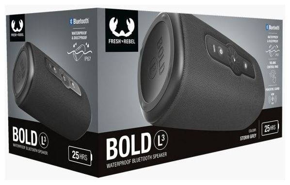 40 W Bluetooth Lautsprecher IP67 Laufzeit bis 25 h  Rockbox Bold L3 (Graphit) 