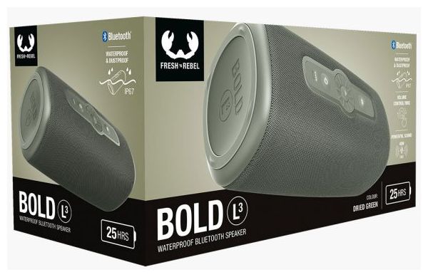 40 W Bluetooth Lautsprecher IP67 Laufzeit bis 25 h  Rockbox Bold L3 (Olive) 