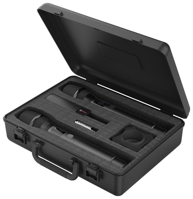 kabellos Microphone set 6.35 mm (1/4")  Wireless Microphone Set (Schwarz) 