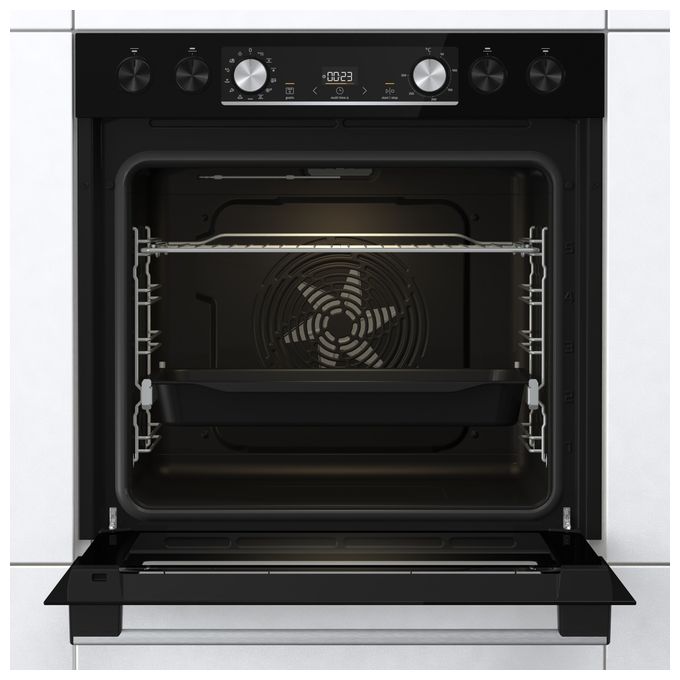 Herdset maxi AutoClean Ecoclean mit 60 cm Glaskeramik Kochfeld Black Set 4 (BCX6737E05BG + ECD634X) 
