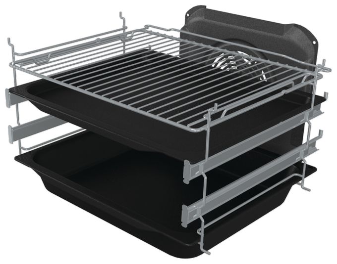 Freistehender Herd Elektro groß AquaClean mit Glaskeramik Kochfeld GECS5C60WPA 