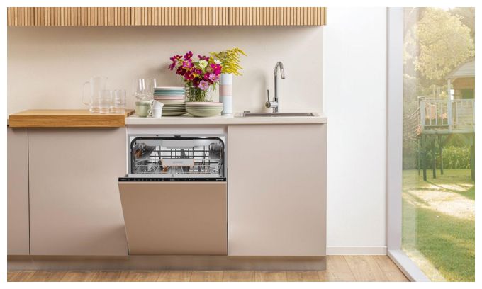 60 cm Geschirrspüler unterbaufähig Sehr leise 16 Maßgedecke aquaStop Funktion Auto Open GV673A65 
