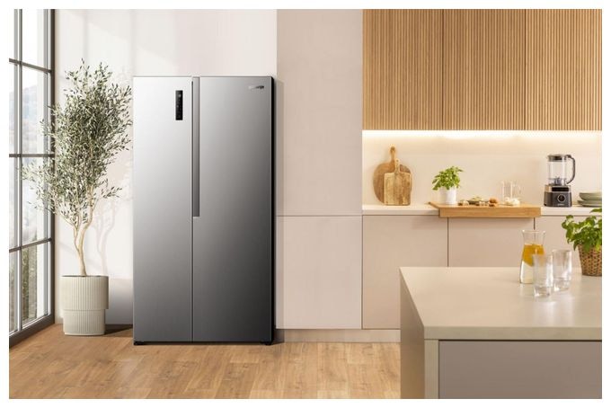 Side-by-Side Kühl-/ Gefrierkombination 347 l / 197 l 317 kWh NoFrost 1786 mm x 911 mm  NRS917E41XSI (Grau) 
