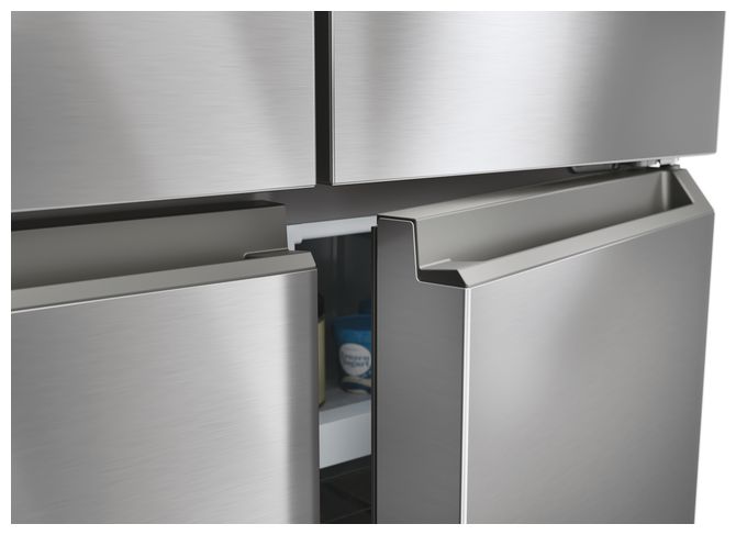 Side-by-Side Kühl-/ Gefrierkombination 307 l / 156 l 290 kWh NoFrost 1815 mm x 833 mm  HCR3818EWMM (Platin, Edelstahl) 
