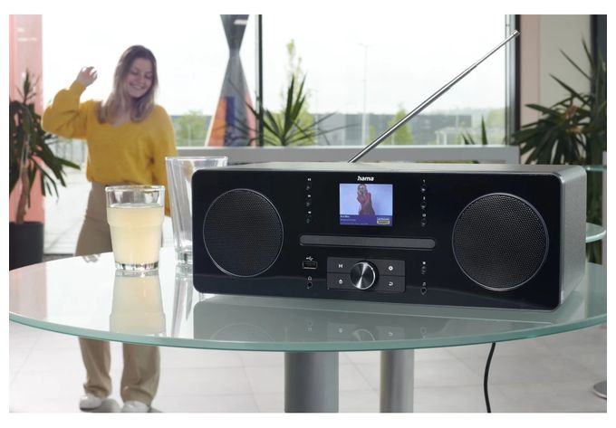 Bluetooth DAB, DAB+, FM Radio Persönlich  054254 DR1560CBT (Schwarz, Grau) 