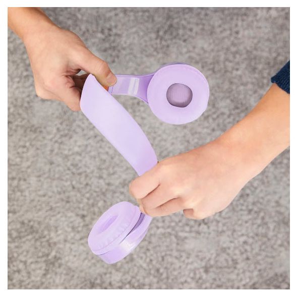 Ohraufliegender Bluetooth Kopfhörer kabellos 48 h Laufzeit USB Typ-C  184183 Teens Guard II (Orange, Violett) 