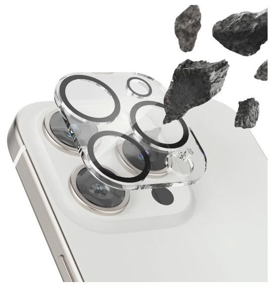 Kameraobjektivschutz gehärtetes Glas 9H für  Apple iPhone 15 Pro / 15 Pro Max Bruchfest, Schlagfest, Schlagfest, Kratzresistent, Splitterfrei, Schockresistent 222743 Cam Protect 
