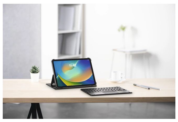 Folio aus Kunststoff für Apple iPad Air 11 bis 27,9 cm (11") Schmutzabweisend, Staubresistent, Kratzresistent mit Magnetverschluss (Schwarz) 231008 Premium 
