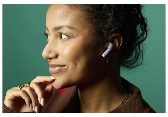 In-Ear Bluetooth Kopfhörer Kabellos TWS IPX4 USB Typ-C  232958 Twins Fuse 2 (Lila) 