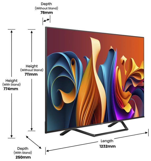LED 139,7 cm (55 Zoll) Fernseher 4K Ultra HD VESA 400 x 200 mm 55A79NQ 