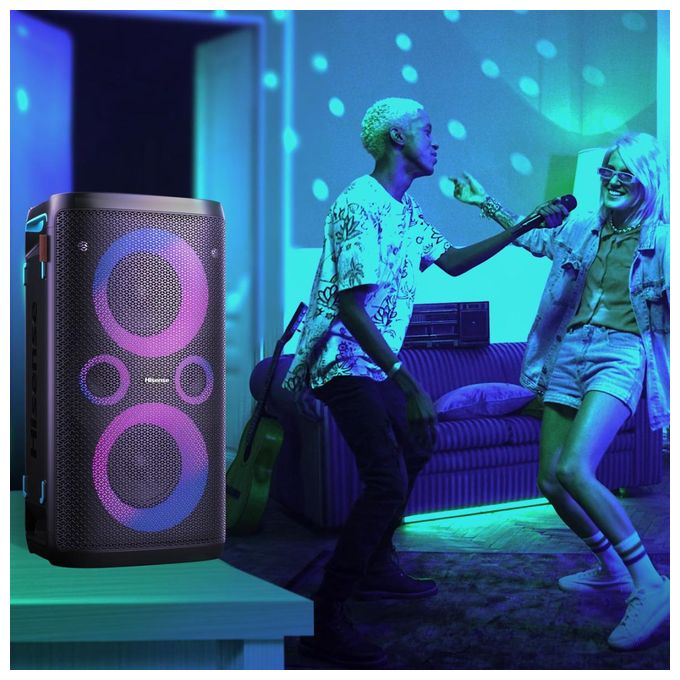 300 W Bluetooth Lautsprecher IPX4 Laufzeit bis 15 h  Party Storm 1 (Schwarz) 