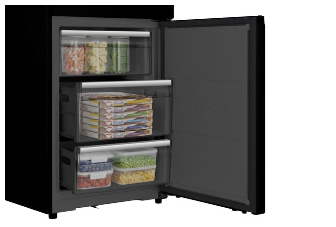 190 l / 115 l Kühl-Gefrierkombi freistehend NoFrost 165 kWh Jahr  RB5K330GSFC (Schwarz) 