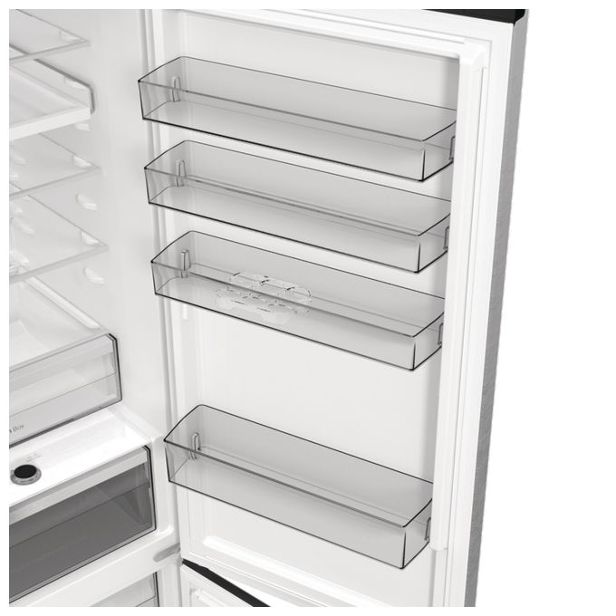 253 l / 130 l Kühl-Gefrierkombi freistehend NoFrost 116,25 kWh Jahr (Grau, Edelstahl, Dunkles Grau) RB5P410SACA 