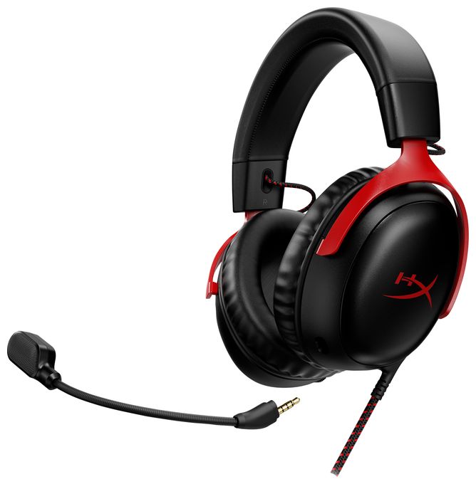 Over-Ear Gaming Kopfhörer kabelgebunden USB Typ-C  Cloud III Gaming (Schwarz/Rot) 